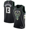 Image of Malcolm Brogdon Milwaukee Bucks Swingman Jersey - Statement Edition – Black 2019