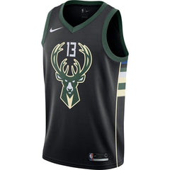 Malcolm Brogdon Milwaukee Bucks Swingman Jersey - Statement Edition – Black 2019