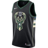 Image of Malcolm Brogdon Milwaukee Bucks Swingman Jersey - Statement Edition – Black 2019