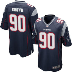 Malcom Brown New England Patriots Game Jersey - Navy 2019