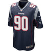 Image of Malcom Brown New England Patriots Game Jersey - Navy 2019