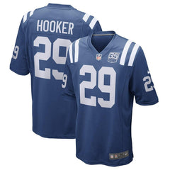 Malik Hooker Indianapolis Colts 35th Season Game Jersey – Royal 2019