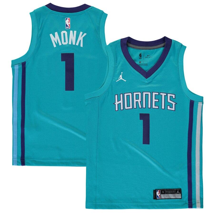 Malik Monk Charlotte Hornets Brand Jordan Youth Swingman Jersey Teal - Icon Edition 2019