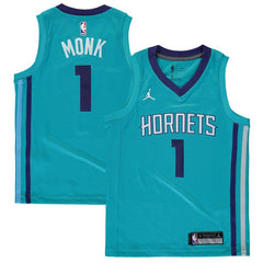 Malik Monk Charlotte Hornets Brand Jordan Youth Swingman Jersey Teal - Icon Edition 2019
