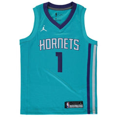 Malik Monk Charlotte Hornets Brand Jordan Youth Swingman Jersey Teal - Icon Edition 2019