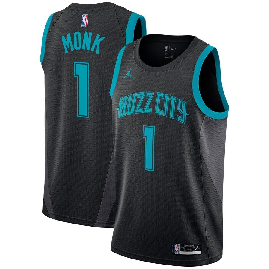 Malik Monk Charlotte Hornets Jordan Brand City Edition Swingman Jersey – Black 2019