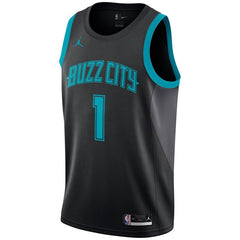 Malik Monk Charlotte Hornets Jordan Brand City Edition Swingman Jersey – Black 2019