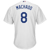 Image of Manny Machado Los Angeles Dodgers Majestic Home Official Cool Base Jersey – White 2019