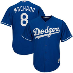 Manny Machado Los Angeles Dodgers Majestic Official Cool Base Player Jersey – Royal 2019