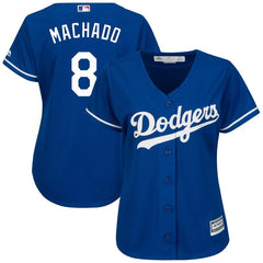 Manny Machado Los Angeles Dodgers Majestic Women's Cool Base Player Jersey – Royal 2019