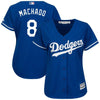 Image of Manny Machado Los Angeles Dodgers Majestic Women's Cool Base Player Jersey – Royal 2019