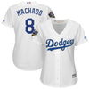 Image of Manny Machado Los Angeles Dodgers Majestic Women's World Series Cool Base Player Jersey – White 2019