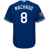 Image of Manny Machado Los Angeles Dodgers Majestic World Series Cool Base Player Jersey – Royal 2019