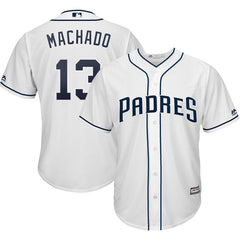 Manny Machado San Diego Padres Majestic Official Cool Base Player Jersey – White 2019