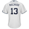 Image of Manny Machado San Diego Padres Majestic Official Cool Base Player Jersey – White 2019