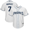 Image of Manuel Margot San Diego Padres Majestic Home Cool Base Replica Player Jersey - White 2019