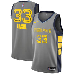 Marc Gasol Memphis Grizzlies City Edition Swingman Jersey – Gray 2019