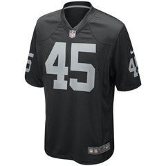 Marcel Reece Oakland Raiders Youth Game Jersey - Black 2019