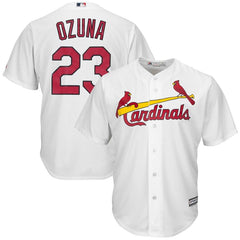 Marcell Ozuna St. Louis Cardinals Majestic Official Cool Base Player Jersey – White 2019