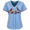 Image of Marcell Ozuna St. Louis Cardinals Majestic Women's Alternate Cool Base Player Jersey – Horizon Blue 2019