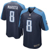 Image of Marcus Mariota Tennessee Titans Game Jersey - Navy 2019