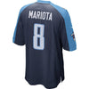 Image of Marcus Mariota Tennessee Titans Game Jersey - Navy 2019