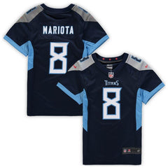 Marcus Mariota Tennessee Titans Girls Youth Game Jersey - Navy 2019