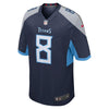 Image of Marcus Mariota Tennessee Titans New Game Jersey – Navy 2019