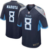 Image of Marcus Mariota Tennessee Titans New Game Jersey – Navy 2019