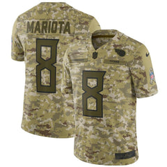 Marcus Mariota Tennessee Titans Salute to Service Limited Jersey – Camo 2019