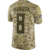 Image of Marcus Mariota Tennessee Titans Salute to Service Limited Jersey – Camo 2019