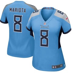 Marcus Mariota Tennessee Titans Women's New Game Jersey – Light Blue 2019