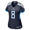 Image of Marcus Mariota Tennessee Titans Women's New Game Jersey – Navy 2019