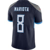 Image of Marcus Mariota Tennessee Titans Youth Limited Vapor Untouchable Player Jersey – Navy 2019