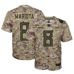 Marcus Mariota Tennessee Titans Youth Salute to Service Game Jersey - Camo 2019