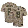Image of Marcus Mariota Tennessee Titans Youth Salute to Service Game Jersey - Camo 2019