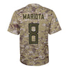Image of Marcus Mariota Tennessee Titans Youth Salute to Service Game Jersey - Camo 2019