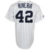 Image of Mariano Rivera New York Yankees Majestic Replica Player Jersey - White 2019