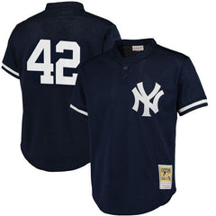 Mariano Rivera New York Yankees Mitchell &amp; Ness Cooperstown Mesh Batting Practice Jersey - Navy 2019