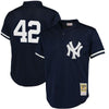 Image of Mariano Rivera New York Yankees Mitchell &amp; Ness Cooperstown Mesh Batting Practice Jersey - Navy 2019