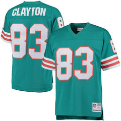 Mark Clayton Miami Dolphins Mitchell &amp; Ness Retired Player Replica Jersey - Aqua 2019