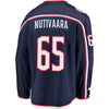 Image of Markus Nutivaara Columbus Blue Jackets Breakaway Jersey – Navy 2019