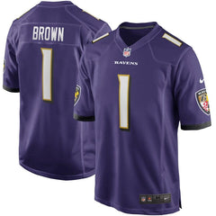 Marquise Brown Baltimore Ravens 2019 NFL Draft First Round Pick Game Jersey – Purple 2019