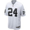 Image of Marshawn Lynch Oakland Raiders Game Jersey - White 2019