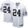 Image of Marshawn Lynch Oakland Raiders Game Jersey - White 2019