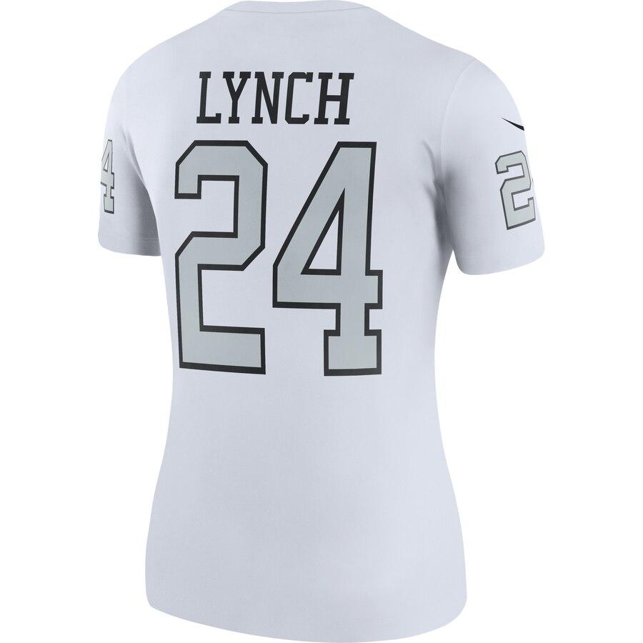 Marshawn Lynch Oakland Raiders Women's Color Rush Legend Jersey - White 2019