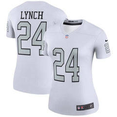 Marshawn Lynch Oakland Raiders Women's Color Rush Legend Jersey - White 2019