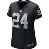 Image of Marshawn Lynch Oakland Raiders Women's Game Jersey - Black 2019