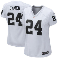 Marshawn Lynch Oakland Raiders Women's Game Jersey - White 2019