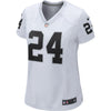 Image of Marshawn Lynch Oakland Raiders Women's Game Jersey - White 2019